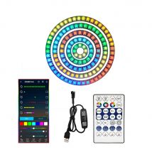 Ws2812b rgb individuell adressierbarer ring usb5v 28key musik bluetooth app controller kit ws2812 eingebautes ic rgb led modul licht