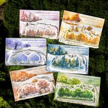 6 stil 20 Teile/beutel Baum Schatten Serie Washi Aufkleber Pack Kreative DIY Handbuch Sammelalbum Telefon Fall Material Aufkleber