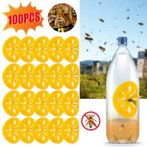 Pułapka na osy 5-100 szt. Pszczelarska wielorazowa łapka na owady w kształcie kwiatu lejka na owady szkodnicze do domu i ogrodu