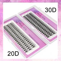 Mond lilie profession elle 20d 30d Einzel cluster Nerz Wimpern Verlängerung 3d Volumen effekt natürliche weiche Make-up Pfropfen Faux Wimpern