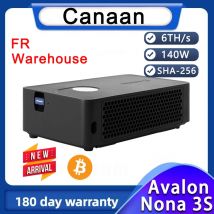 Nessuna tariffa Francia Stock Canaan Avalon Nano 3S 6TH/s Bitcoin Miner 140W con alimentatore Cannan EU Avalon Nano 3s BTC Miner