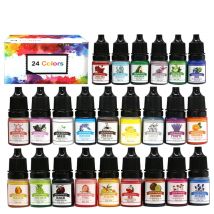 16/18/24/30Colors Macaron Solid Color Essence Set Crystal Drip UV Glue Dye Cream Colorant DIY Handmade Jewelry Color Mixing