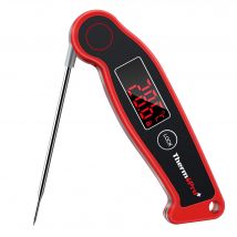 ThermoPro TP19 Schnell ablesbares, wasserdichtes LED-Display, antimikrobielles Fleischthermometer, digitales Grillthermometer mit Hintergrundbeleuchtung