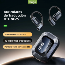 【Auriculares AI Traductor】HTC NE25 Auriculares Bluetooth Pantalla táctil LCD Auriculares deportivos inalámbricos Larga vida útil con micrófono HD