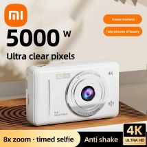 Aparat cyfrowy Xiaomi 4K Retro CCD Przenośny aparat karciany Aparat na poziomie podstawowym Podwójna lampa błyskowa aparatu 50 milionów pikseli Automatyczne ustawianie ostrości