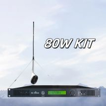 87.5-108MHz 80 Watts Transmitter FM Broadcast Antenna 80W Kit