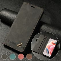 Portfel na karty RFID Blokowanie magnetyczne Skórzane etui z klapką dla Xiaomi Redmi Note 13 12S 11 10 9 13C 12C Poco X6 M6 Pro C65 13T