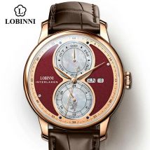 LOBINNI Automatische Mechanische uhr männer мужские часы relogio wasserdichte luxus neueste business