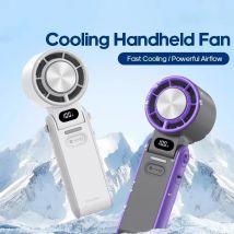 Ventilatore Portatile ad Alta Velocità, Ricaricabile 3600mAh, 100 Velocità Regolabili, Mini Ventilatore Pieghevole Turbo per Raffreddamento