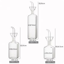 Pentola per olio in vetro ad alto contenuto di borosilicato Pentole per olio e aceto a prova di perdite per uso domestico Pentola per salsa di soia da cucina Serbatoio dell'olio Bottiglia di olio per