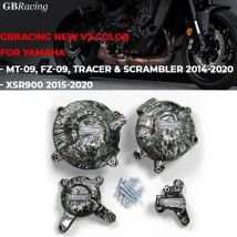 protezione motore para moto gbracing Per YAMAHA MT-09, FZ-09, Tracer & Scrambler Set copertura motore 2014-2020 Copertura motore