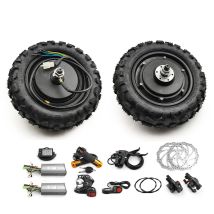 L-schneller DIY Dual Drive 11 Zoll 48 V 1000 W bürstenloser Elektroroller Nabenmotor Umrüstsatz mit Scheibenbremse