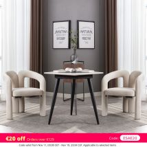 Sedie da pranzo moderne in velluto LVHOM (set di 2) con sedile imbottito, sedia da toeletta con struttura in legno massello e braccioli per camera