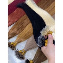 Micro Ring Hair Extension Ombre 100% Virgin Human Hair Extensions Nano Ring Micro Beads Tip Thick Full Head 18"-30"extensiónes