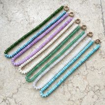 Bohemian Style handmade Jewelry Colorful Natuarl Stone Beaded Necklace for Women Girl Party Wedding Gift 18 Inches