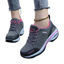 Four Season Outdoor Hiking Shoes for Women, Thick Soled Height Increasing Shoes, Non Slip Soft Soled Shoes, Casual Travel
