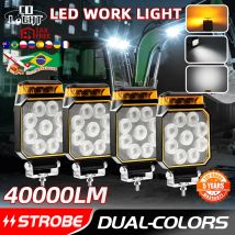 CO LIGHT 4inch Tractor LED Work Light Flood Flash Heavy Duty Work Forklift Cab Fog Lamp off-road use for Jeep Tractor Truck 24V