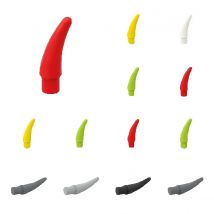 50 stücke MOC Ziegel 53451 Tiere Kleine Barb Klaue Horn Zahn Anlage Lebensmittel Bauernhof Pfeffer Bausteine Partikel DIY Kinder geschenk