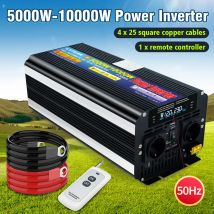 Wechsel richter 10000W Leistung Gleichstrom 12V 24V bis Wechselstrom 220V Spannung 50Hz Wandler Solar Auto Wechsel richter mit LCD