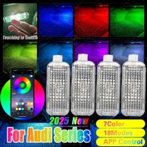 For Audi A1 8X A3 8V 8Y A4 B8 B9 A5 8T A6 C6 C7 C8 A7 A8 D3 D4 D5 Q2 Q3 8U F3 Q5 8R FY Q7 4L 4M RGB Footwell Lights HD Seat Lamp