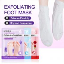 3 Pairs SADOER Lavender Foot Mask Moisturizing Foot Peeling Mask Anti-aging Exfoliating Feet Pedicure Exfoliant Feet Skin Care