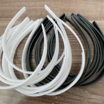 5 teile/los 8mm/10mm breite weiße schwarze Zähne Haar bänder Mädchen Kunststoff Stirnbänder Dame Schmuck Ergebnisse DIY Werkzeuge Haarschmuck
