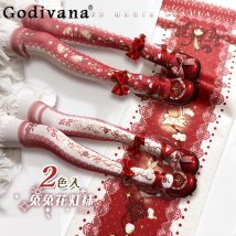 Original Chinesischen Stil Druck Lolita Strumpfhosen Frauen Frühling und Sommer Neue Mädchen Süße Nette Leggings Dame Lo Sexy Socken Strumpf