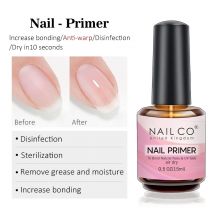 NAILCO 15ml Aria Quick Dry Nail Primer Gel Nail Art Gel Lacca Vernis Gel Essiccante Gel UV a lunga durata per incollare le unghie naturali