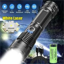 90000LM Ad Alta Potenza XHP50 Torcia A Led Torcia Ricaricabile Zoom Usb Lanterna A Mano Da Campeggio Esterna Impermeabile Di Emergenza