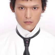 Modern Leather Tie For Professionals Office Wear Executive Attires Color Option For Sophisticated Outfits Y08E