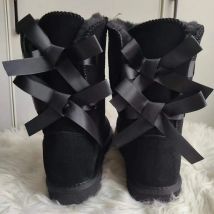 Genuine Leather 2025 Women Snow Boots Warm Winter Boots Women Boots Warm Winter Shoes Thick Plush Flats Shoes