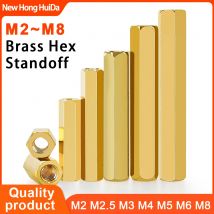 M2 M2,5 M3 M4 M5 M6 M8 Sechskant Messing Abstandshalter Innengewinde Motherboard Abstandsschrauben Metrisches Gewinde Board Rack Stud Abstandshalter Bolzen Abstandshalter