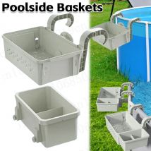 Cestino portaoggetti per piscina con portabicchieri organizzatore a tutto tondo cestino portaoggetti appeso per piscina accessori per piscina fuori terra