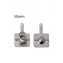 50 Pairs Metal Battery Spring Plate Set for AA AAA Positive Negative Contact