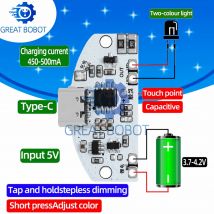 Bs Typ-C Tisch lampe Leiterplatte USB-Aufladung drei Gang stufenlos Dimmen LED Touch kleine Nacht lampe Steuer modul