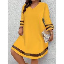 Abito da donna elegante moda taglie forti Abito casual ampio Abito da donna Nuovo temperamento
