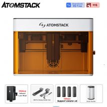 Atomstack P1 Laser Engraver Mini 5W+1.2W Laser Power Laser Cutting and Engraving Machine For Metals/Wood/Leather Laser Printer
