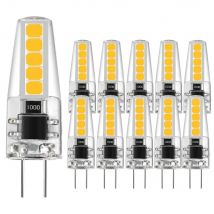 10 pz G4 HA CONDOTTO LA Lampadina 5 W DC12V 220 V 2835 SMD 10 led Bianco Caldo/Frio Angolo di 360 Gradi Lampadario Luce Sostituire Lampada Alogena illuminazione