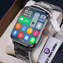 Smart Watch per Android IOS Orologi Display HD da 1,83 pollici Chiamata Bluetooth Avviso messaggio Musica Modalità sportiva Smartwatch Uomo Donna Regalo