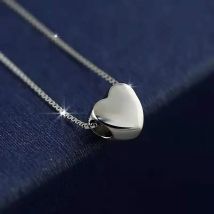Beliebte Herz-Halskette aus 925er Sterlingsilber für Damen, edler Schmuck, Hochzeit, Party, Geburtstag, Geschenk