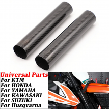 Für KTM Honda Yamaha Kawasaki Suzuki Sherco Husqvarna gas gsa beta Motorrad Gabel Wraps Carbon Faser Protektoren Universal