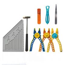Bausteine, Ziegel-Werkzeugsatz, Trennwerkzeuge, kompatibel mit Legoeds, technischen Teilen, multifunktionale Hammerzange, Pinzette