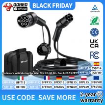 Cavo di ricarica Goneo EV/PHEV tipo 2, trifase, cavo di ricarica automatico elettrico 7KW, 5 metri da tipo 2 a tipo 2 cavo automatico ibrido T2