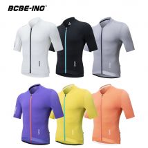 BCBE-ING Männer Frauen Radfahren Jersey Kurzarm Atmungsaktiv Schnell Trocknend SPF 50, Kleine Größe Radfahren Jersey Maillot Ciclismo Hombre