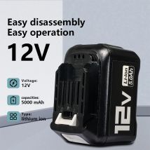 Per Makita 10.8V 12V 1500mAh 2Ah 3Ah 4Ah 5Ah 6Ah Strumenti Batteria Li-Ion Per Makita 12V BL1021B BL1041B BL1016 BL1015 BL104 DF331D