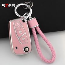 Moda TPU Auto Flip Chiave Della Copertura Della Cassa Per FIAT 500 Panda Idea Stilo Ducato Punto Bravo Grande Minibus Doblo Protetto Portachiavi Fob