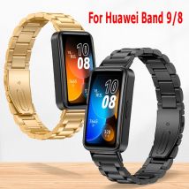 Edelstahl-Armbandschlaufe für Huawei Band 9 Band 8 Metall Damen Herren Uhrenarmband Correa für Huawei Uhrenarmband 9 8 Zubehör