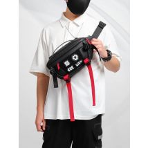 TINYAT Man Waist Bag Pack Large Capacity Waterproof Crossbody Bag Travel Sports Chest Bag Men Phone Fanny Pouch Multifunction