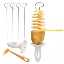Spiral Potato Cutter Twisted Slice Potato Tower Whirlwind Potato Cut Diy Creative Fruit And Vegetable Spiral Slicer For Kitchen