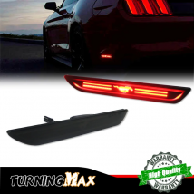 Lente affumicata LED rosso 48-SMD 3D Mustang Design paraurti posteriore luci di ingombro laterali per luci di ingombro laterali Ford Mustang 2015-2018